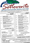 Sottovento Den ægte Italienske I Blokhus Siden 1996 menu
