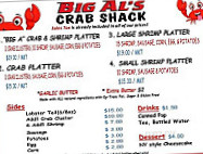 Big Al's Crab Shack menu