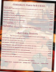 Christina's Pizzeria menu