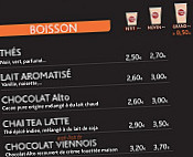 Alto Café menu