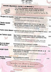 Bar des Oiseaux menu