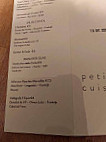 Petit Cuistot menu