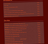 Le Bazar menu