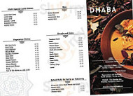 Dhaba Indian menu