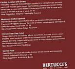 Bertucci's Brick Oven menu