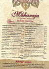 Maharaja Indian Cuisine menu