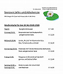 Landhotel Seerose menu