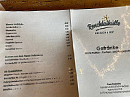 Renchtalhütte menu