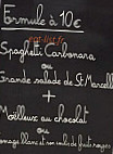 Caffe Cosi menu