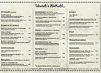 Almhof menu