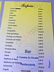 A Caseta Do Muelle menu