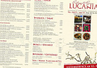 Pizzeria Lucania menu