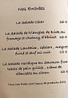 Le Catalogne Café menu