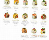 Geisha Sushi Experience menu
