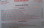 Pizza Blanzat menu
