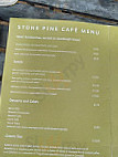 Stone Pine Cafe menu