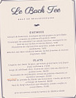 Le Back Tee menu