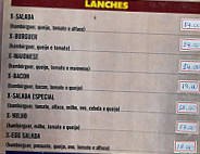 Marcos Lanches menu