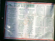 Asia Ron Du menu