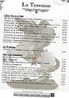 La Terrasse De L'arche menu