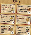 Côté Goût menu