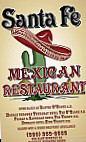 Santa Fe Mexican Restaurant menu