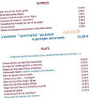 Auberge La Grange menu