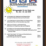 Strandhotel menu