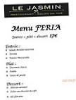 Restaurant Le Jasmin Beziers menu