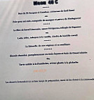 La Table De M menu