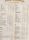 The Auld Hundred menu