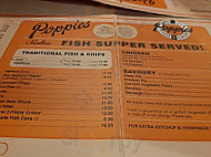 Poppies Fish Chips Soho menu