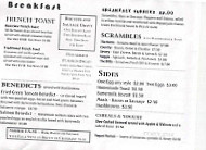 Bearclaw Bakery menu