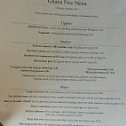 The Greyhound menu