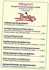 Beckers menu