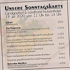 Landgasthof Hutzenthaler menu