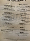 Cedar House Restaurant Bar menu