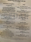 Cedar House Restaurant Bar menu