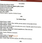 Vieux Cafe d'Aniathazze menu