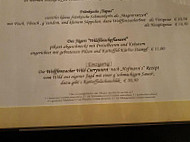 Wolffenzacher menu