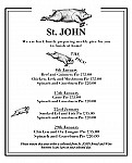 St. John Bread and Wine menu