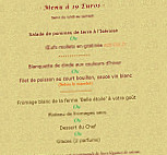Auberge Saint Vincent menu