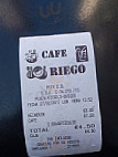 Cafe Riego menu