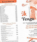 Tengu Japanese Steakhouse menu