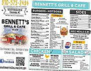 Bennett's Grill And Cafe menu
