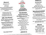 Bada Bing Bagels menu