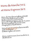 La Vieille Tour menu