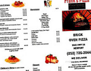 Frank's Pizza Subs menu