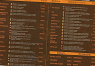 Pizzeria Spettacolo menu