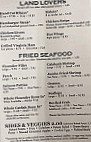 Tex's Fish Camp menu